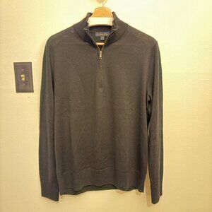 Brooks Brothers Merino Wool Quarter Zip Sweater